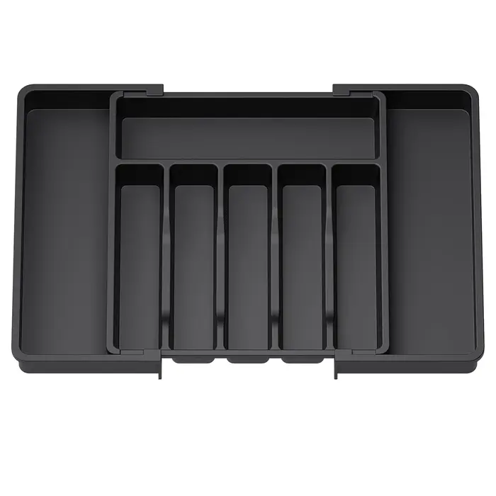 Organisateur de tiroir à couverts, plateau à ustensiles extensible et réglable, rangement en plastiq