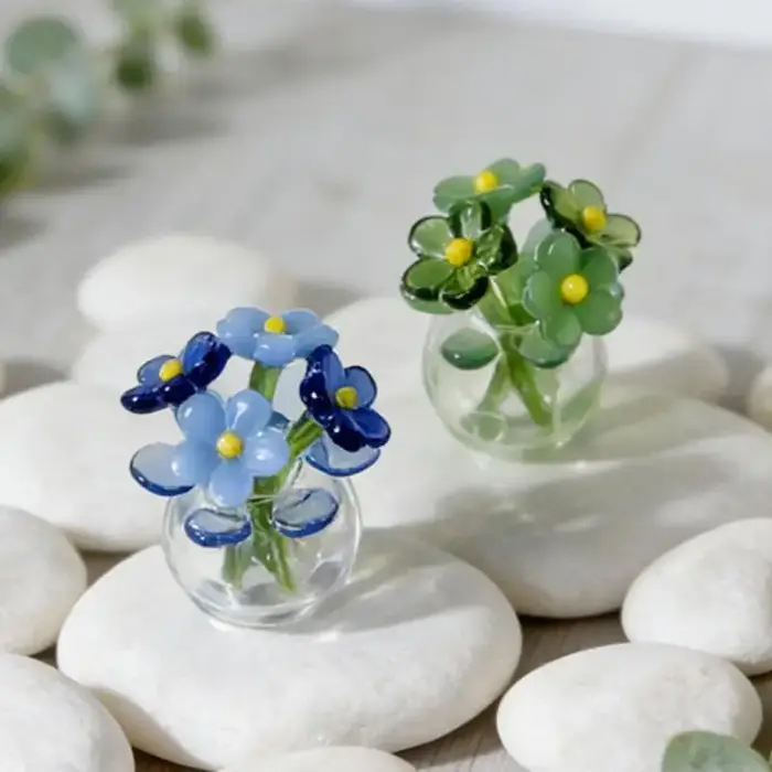 Centre de table en verre moderne