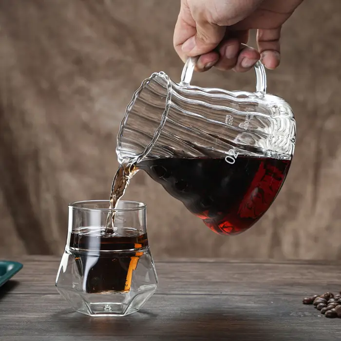 Tasses à expresso en verre à Double paroi