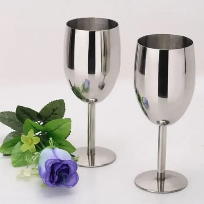 Verre à vin en acier, tasse à boire 180/240/350ml