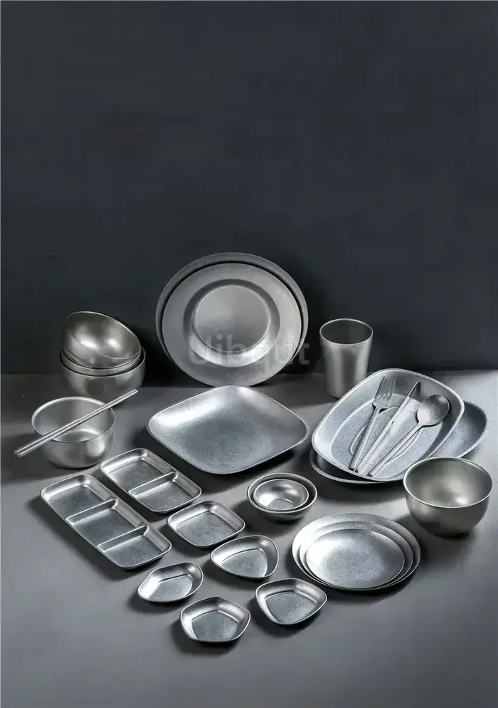 Assiette à dîner en métal de Style industriel Vintage 304