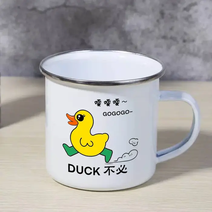 Mug en émail personnalisé avec LOGO