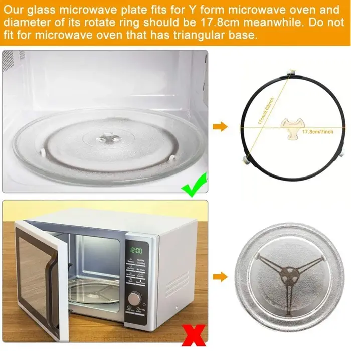 Plaque de rechange universelle pour micro-ondes