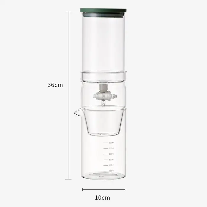 Cafetière à infusion froide de 600ml avec filtre goutte