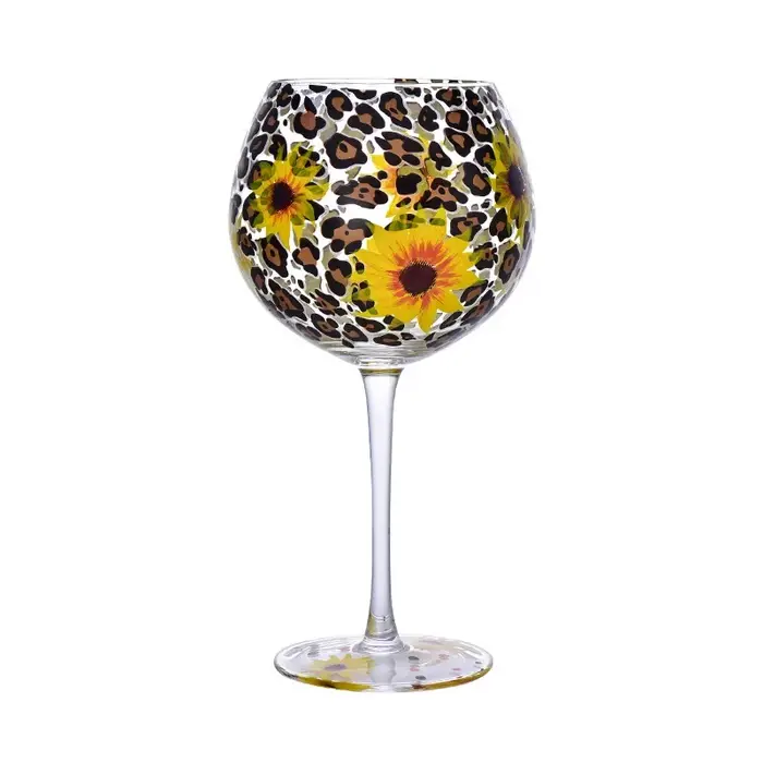 Verre à vin rouge ambre vintage