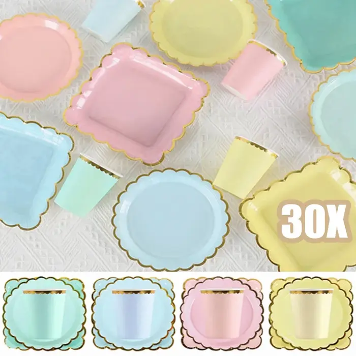 Assiettes de fête jetables