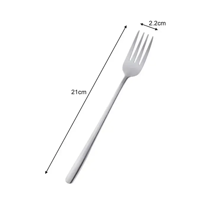 Fourchette QueFork à long manche en acier inoxydable, arc-en-ciel coréen, hôtel, restaurant, fournit