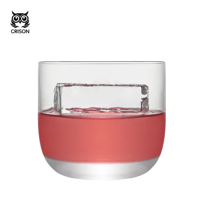 Verre à fond rond en cristal CRISON DWF01 - Verres classiques pour whisky, eau, lait, cocktails et a