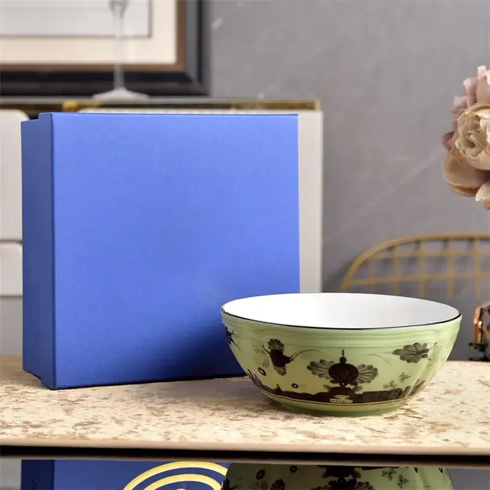 Série Orientale Italienne, Céramiques Rétro Luxe Léger, Bol à Riz 4,5 pouces, Bol à Soupe 6,75 pouce