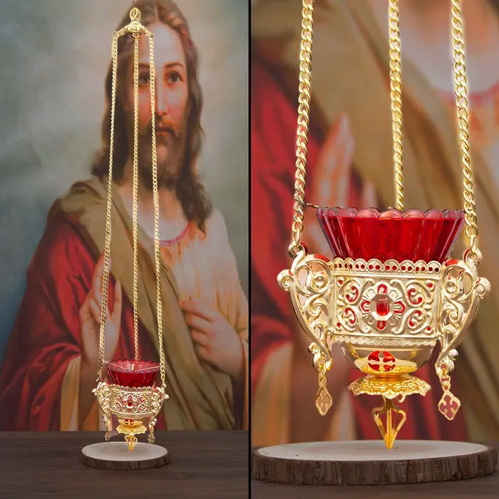 HTISOK – bol en verre pourpre, église dorée Antique, artefact de rituel Vintage, brûleur de méditati