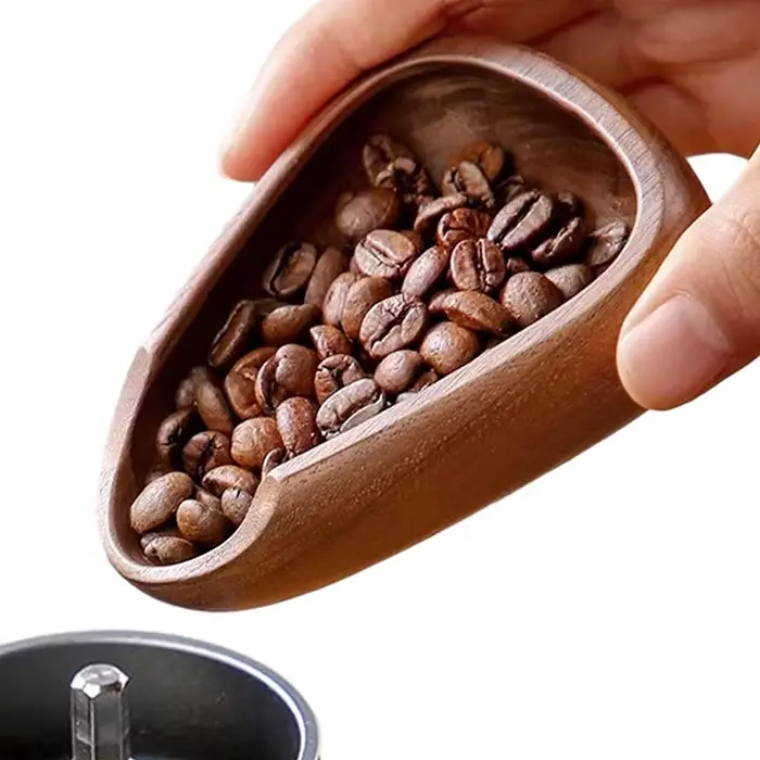 Plateaux à doseur de grains de café en bois massif