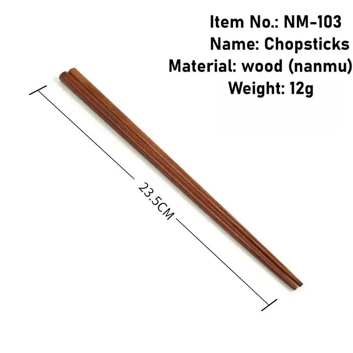 Ensemble de couverts en bois écologiques réutilisables portables-baguettes cuillère fourchette usten
