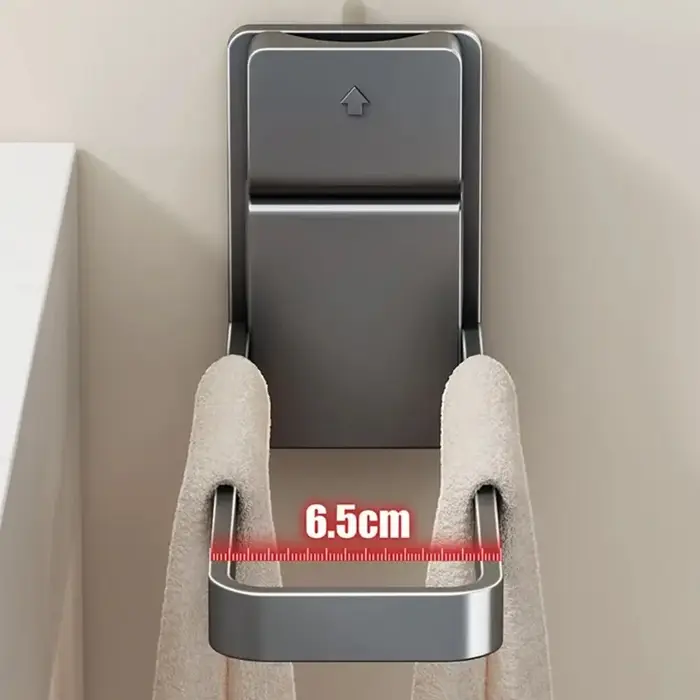 Porte-serviettes pliable à ventouse