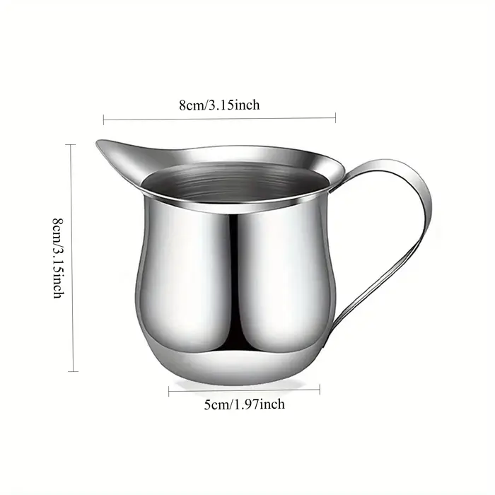 Pichet à café et lait en acier inoxydable