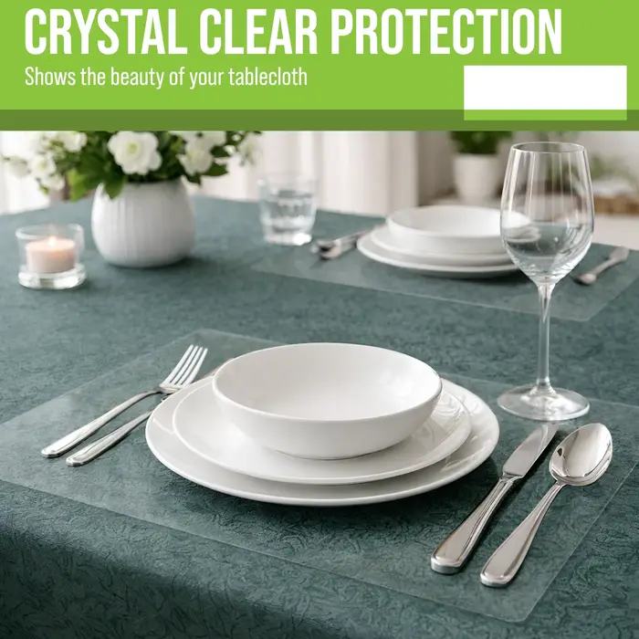 Lot de 4 sets de table en plastique résistants à la chaleur et lavables