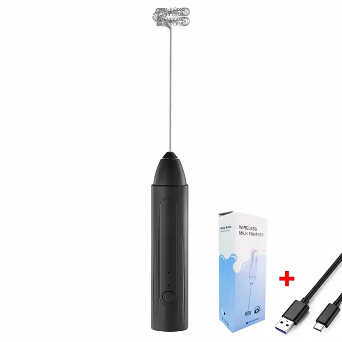 Mini mousseur à lait électrique, mélangeur à café, mixeur portable rechargeable sans fil, batteur à 