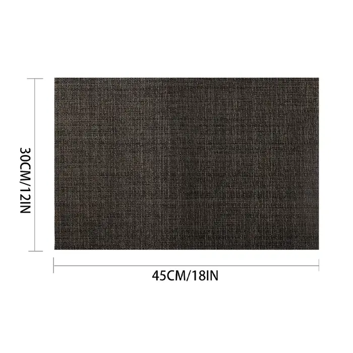 Napperon antidérapant résistant à la chaleur, 6 pièces, pour Table à manger, lavable et Durable, en 