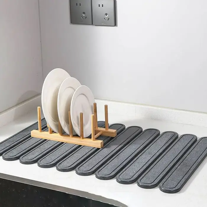 Tapis de séchage de vaisselle en diatomite écologique