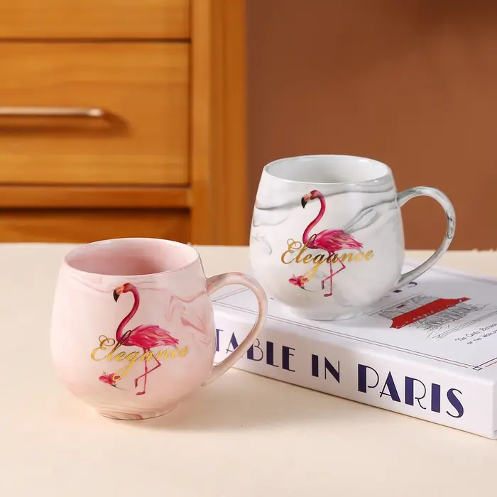 Tasse créative en céramique et marbre
