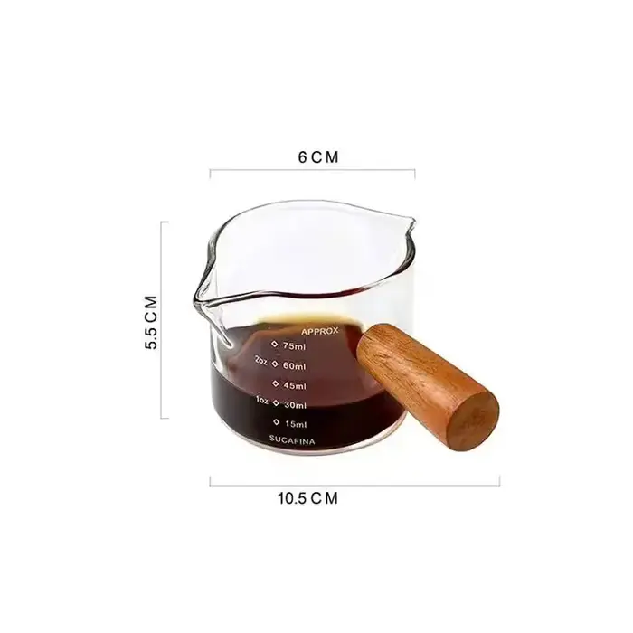 Tasse à lait en verre, petit gobelet à espresso en verre