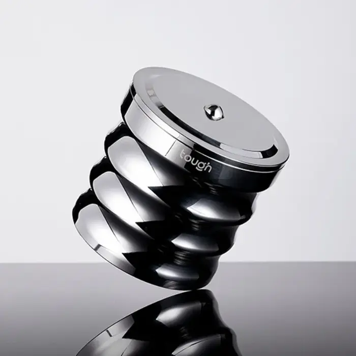 JUSTINLAU Ensemble Tamper et Tasse de Dosage Café 58mm en Acier Inoxydable