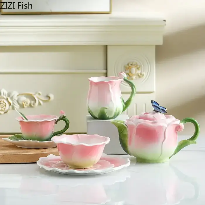 Ensemble de tasses à café et thé Kungfu en céramique