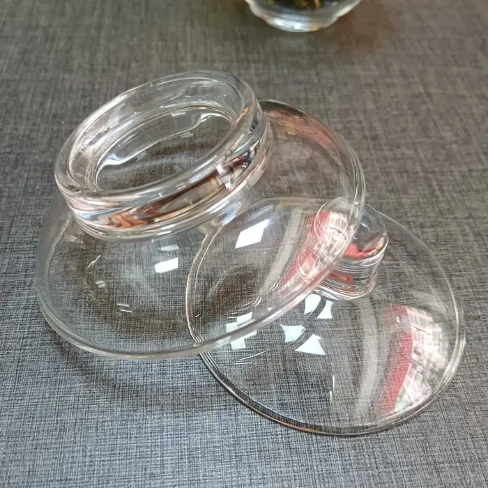 Bol couvert Gaiwan en verre de Style japonais chinois