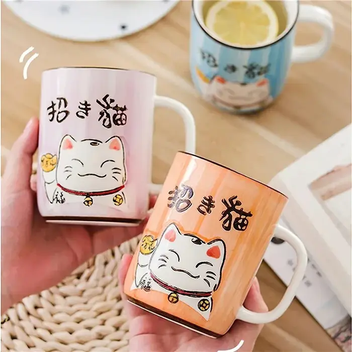 Tasse à eau en céramique de dessin animé japonais