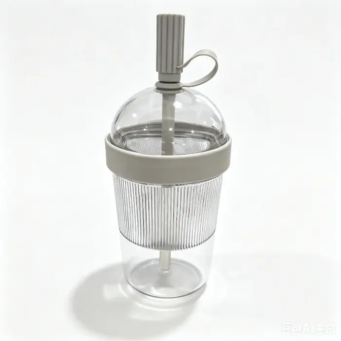 Gobelet de voyage réutilisable pour café 17oz avec couvercle et paille