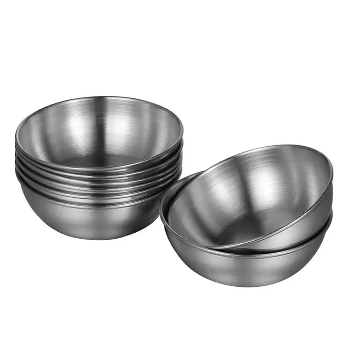 Plat à Sauce d'assaisonnement en acier inoxydable