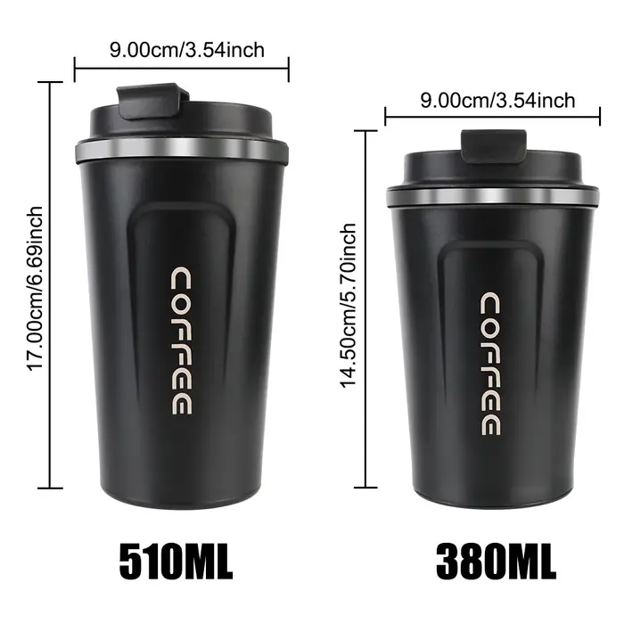 Tasse Thermos de voiture Thermo café pour thé eau café anti-fuite tasse Thermo de voyage tasse à caf