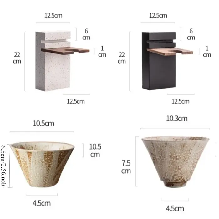 Tasse à café nouvelle mode exquise haut sens Style rétro infusé à la main