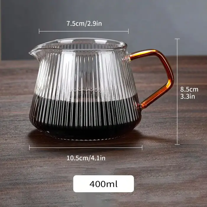 Leeseph-Serveur de café en verre pour verser sur le café et le thé