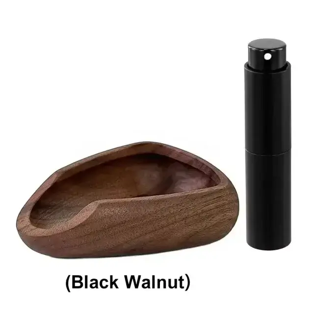 Tasse doseuse de grains de café en bois avec ensemble de flacons pulvérisateurs