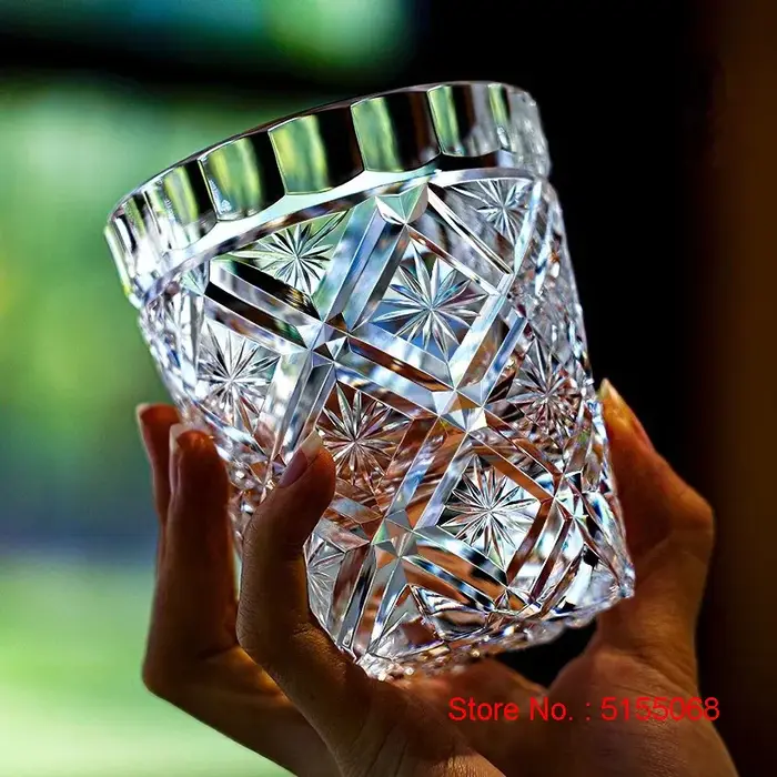 K9 verres à vin en cristal sculpter fleurs