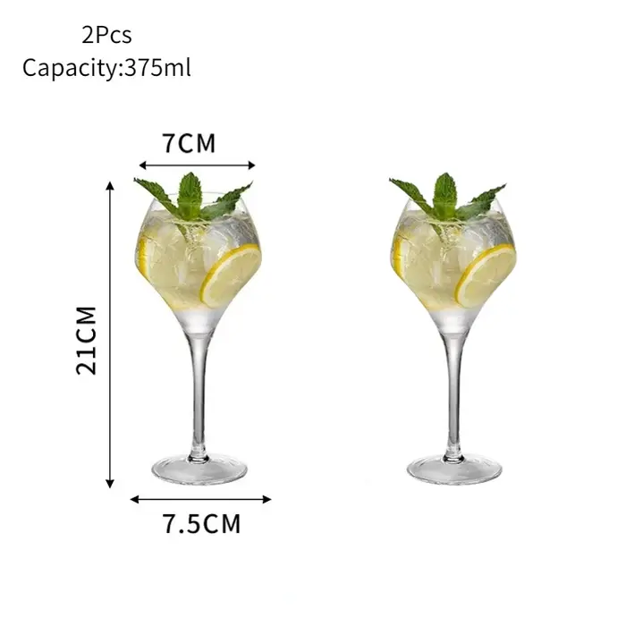 Verres à Cocktail Créatifs en Forme de Tulipe