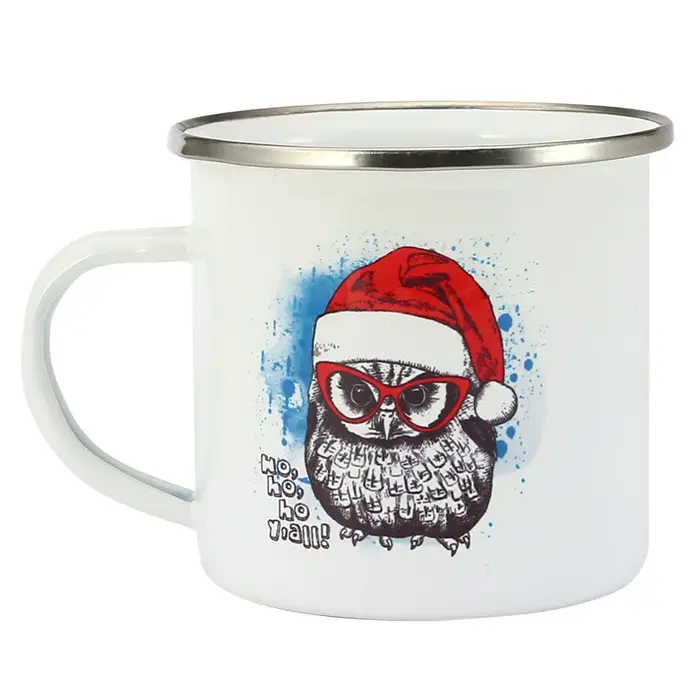 Tasse émaillée personnalisée avec logo