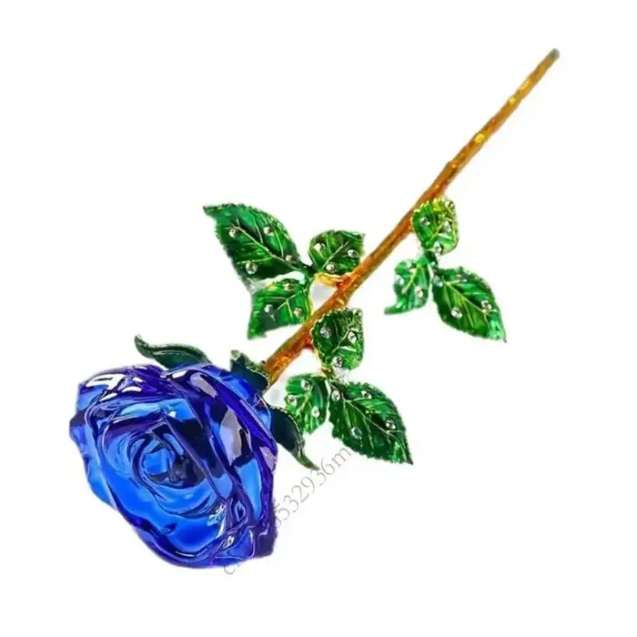 Rose en verre élégante