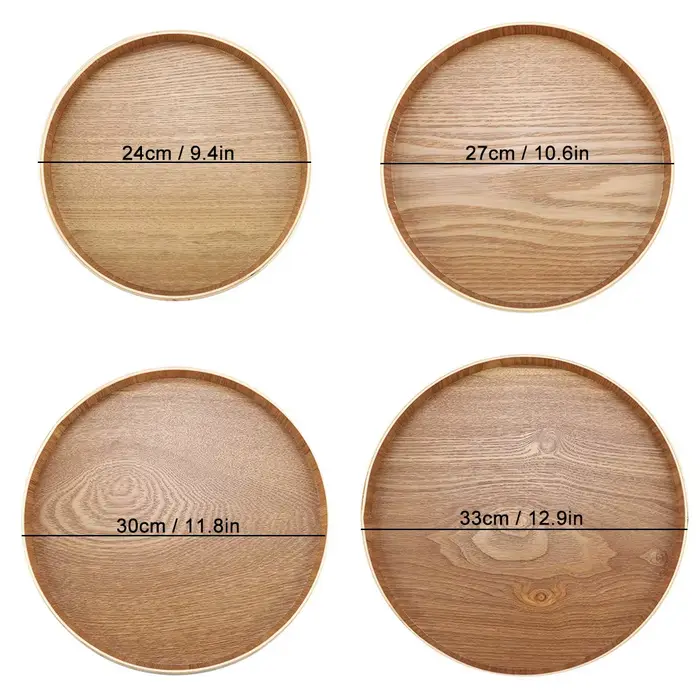 Assiette de service en bois