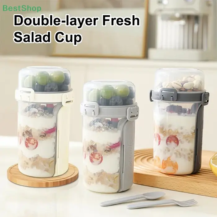 ❤ Tasse à salade légère et Portable