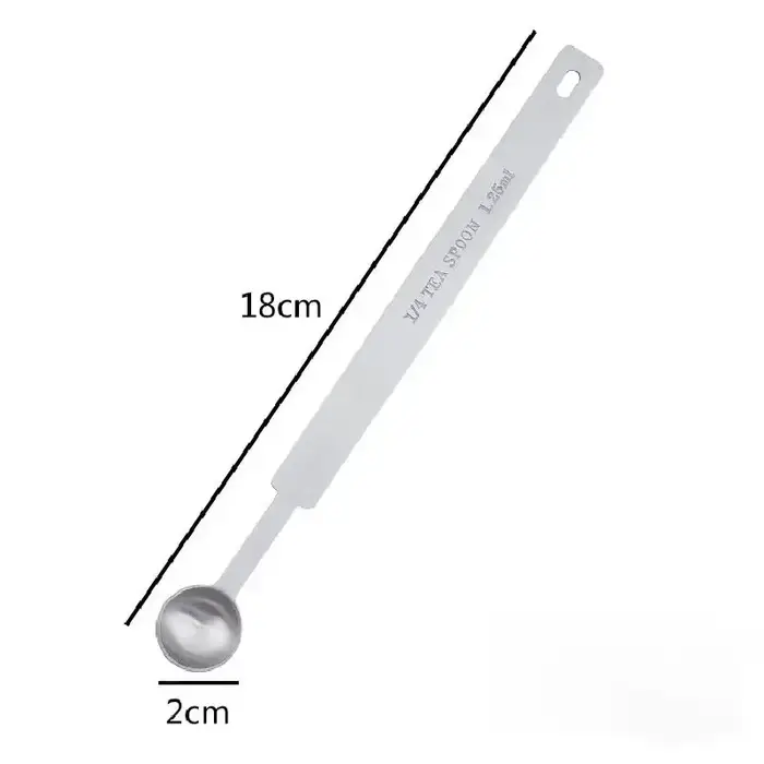 Cuillère à mesurer polyvalente en acier inoxydable, 1.25/2.5/3.75/5/7.5/10/15ml, cuillère à mesurer