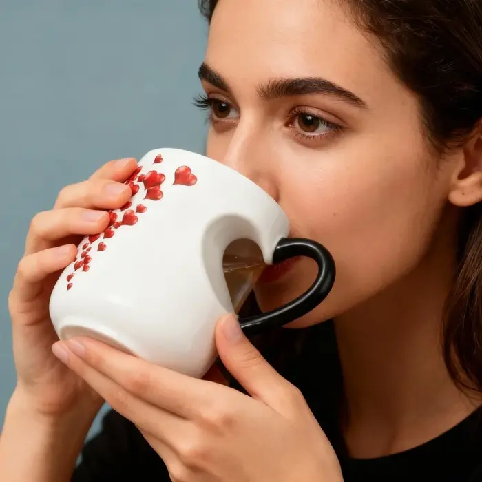 Tasse Magique Amusante à Changement de Couleur