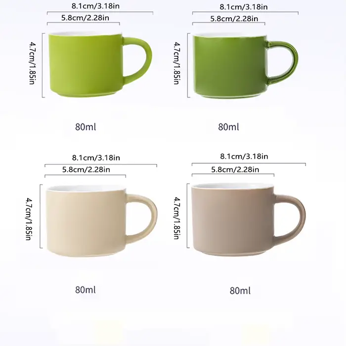 Ensemble de tasses à café expresso en porcelaine