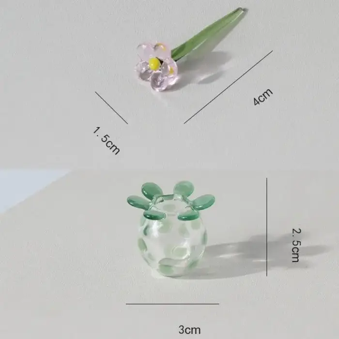 Centre de table en verre moderne