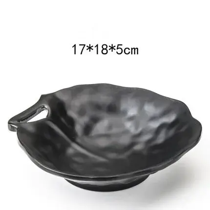 Vaisselle irrégulière en mélamine, bol de riz, assiette à sauce, assiette à collation, assiette à su