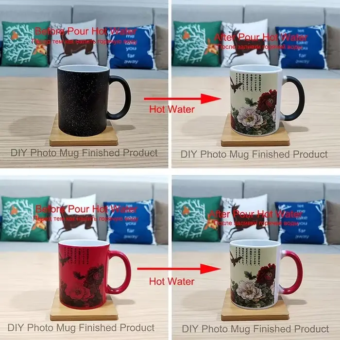 Tasse à Café Personnalisable avec Photo et Document Magique