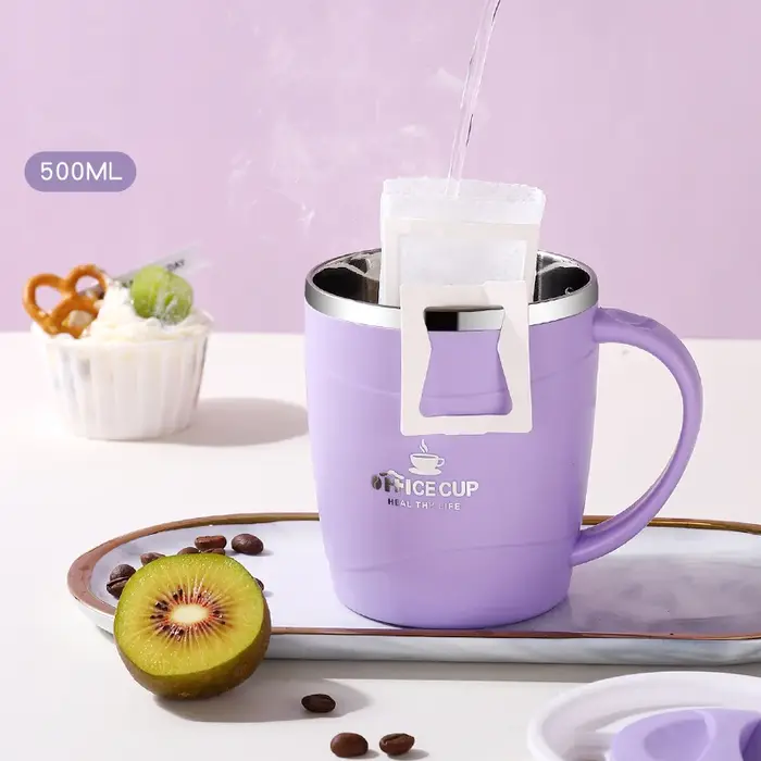Tasse à café au lait en acier inoxydable