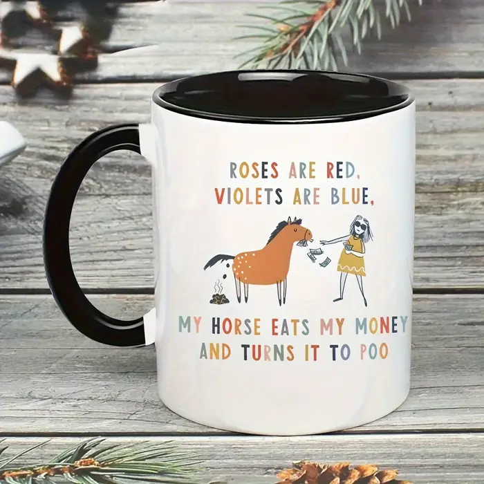 Tasse drôle d'amant de cheval