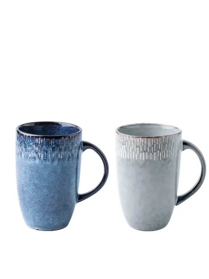 Tasse en céramique rétro européenne de 600ml
