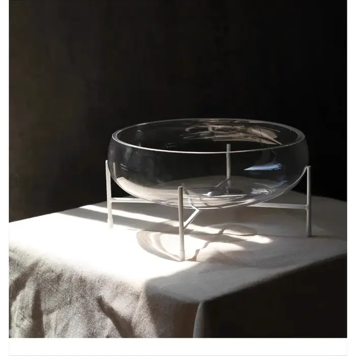 Assiette de fruits en verre Transparent, ornement de décoration pour la maison